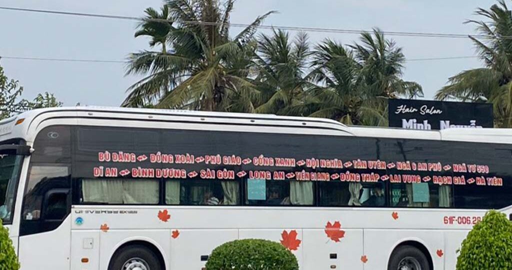 Lịch trình xe Huỳnh Tâm từ Bình Dương đi Sài Gòn đến Phú Quốc di chuyển