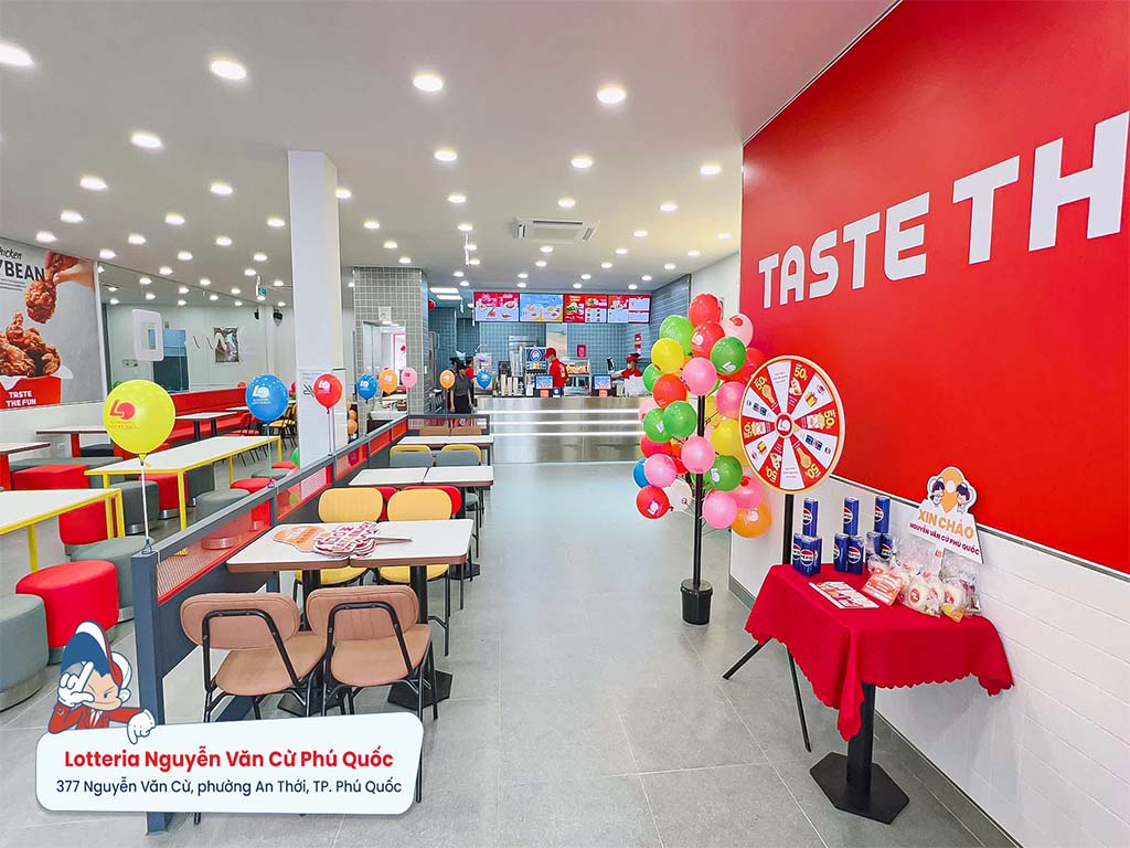 LOTTERIA đã có mặt tại Nam Đảo Phú Quốc